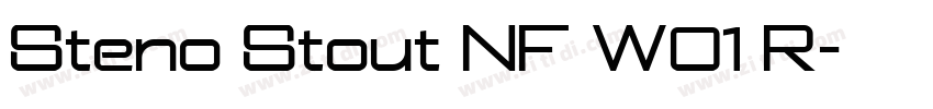Steno Stout NF W01 R字体转换 Steno Stout NF W01 R字体转换